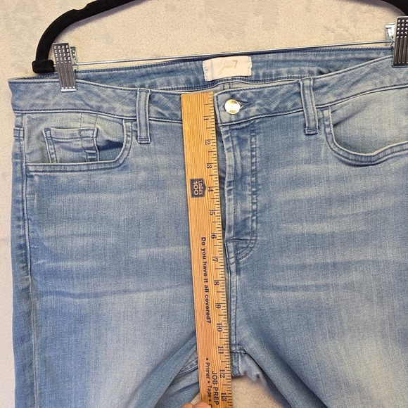 7 for All Mankind Jeans Womens 16 Blue Jen 7 Light Wash High Rise Skinny Stretch - Picture 5 of 11